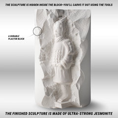 Terracotta Warrior Sculpting Kit – Complete Starter Plaster Carving Kit – DIY_S_WARRIOR