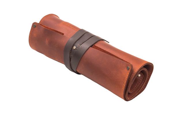 Leather Tool Roll, 8 slots