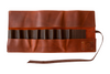 Leather Tool Storage Roll – 8-Slot Leather Roll-Up Tool Organizer – TR8X