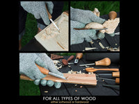 Palm Carving Tool Set in Gift Box, 6 pcs