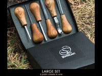 Palm Carving Tool Set in Gift Box, 6 pcs