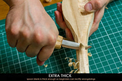 Wooden spoon knife