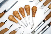 Left-Handed Wood Carving Tool Set with Storage Racks, 42 pcs