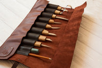 Leather Tool Roll, 8 slots