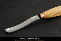 Small compact bent gouge