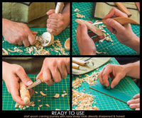 Spoon & Whittling Knife Set, 3 pcs