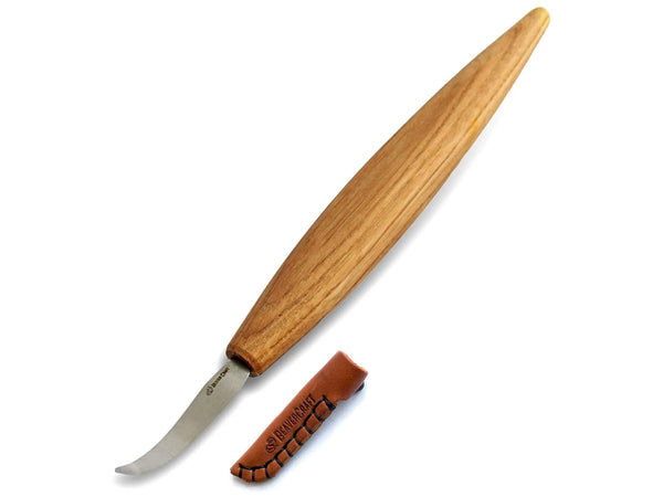 Open Curve Spoon Carving Knife with Sheath