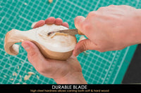 Knife for kuksa bowl spoon