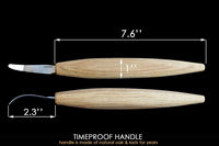 Knife for kuksa bowl spoon