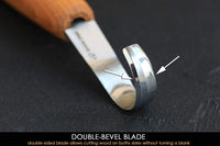 Hook knife for deep holes
