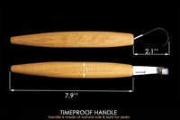 Hook knife for deep holes