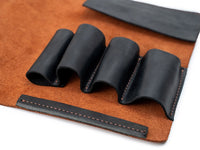 Leather Tool Case with Strop, 4 slots