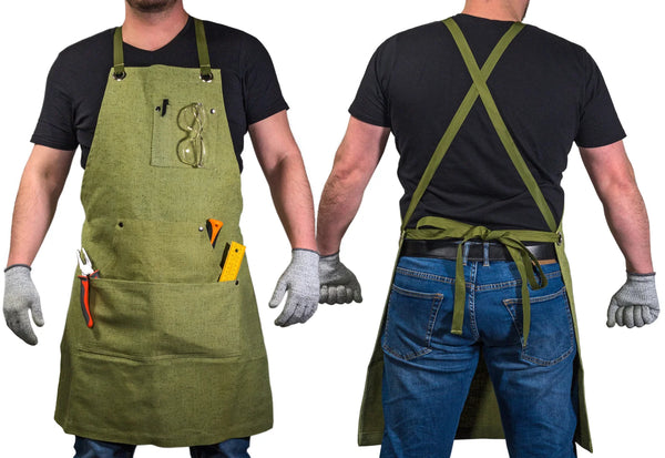 Canvas Work Apron – Green