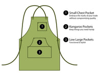 Canvas Work Apron – Green