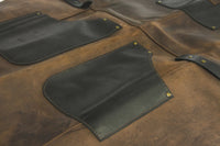 Leather Carving Apron – Black & Brown