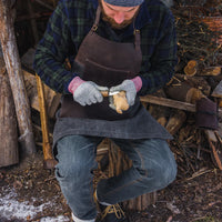 Canvas & Leather Carving Apron