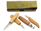 Left-Handed Whittling, Detail & Spoon Knife Set, 4 pcs
