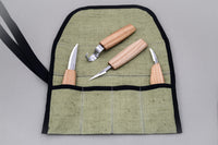 Left-Handed Whittling, Detail & Spoon Knife Set, 4 pcs