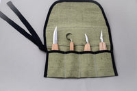 Left-Handed Whittling, Detail & Spoon Knife Set, 4 pcs