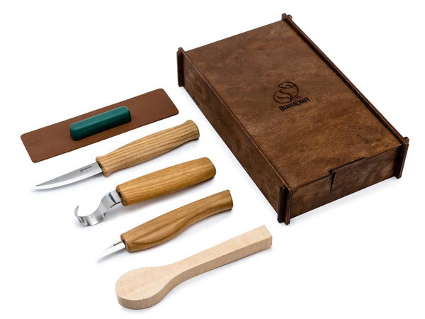 Spoon Carving Knife Set in Box, 3 pcs