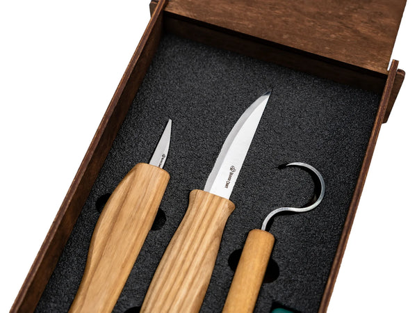 Spoon Carving Knife Set in Box, 3 pcs