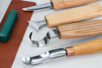Spoon Carving Tool Set in Book Case, 4 pcs