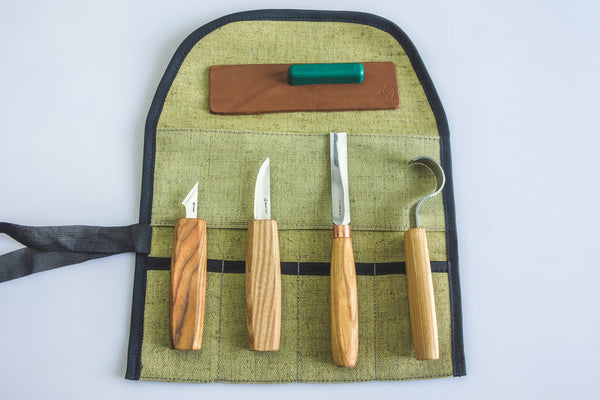 Starter Spoon & Kuksa Carving Set, 4 pcs