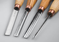 Straight Gouge & V-Tool Set, 4 pcs