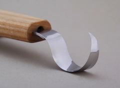 Left-Handed Spoon Carving Knife – Single Bevel Hook Knife – 25 mm – SK1L