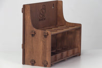 Wooden Tool Holder – Dark, 10 slots