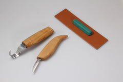 Left-Handed 2-Piece Spoon Carving Set – Mini Wood Carving Knife Set – S02L