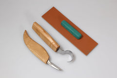 Left-Handed 2-Piece Spoon Carving Set – Mini Wood Carving Knife Set – S02L