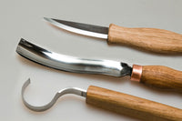 Left-Handed Spoon Carving Set with Gouge, 3 pcs